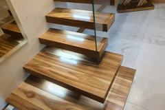 S208 Walnut Cantilever Stairs 